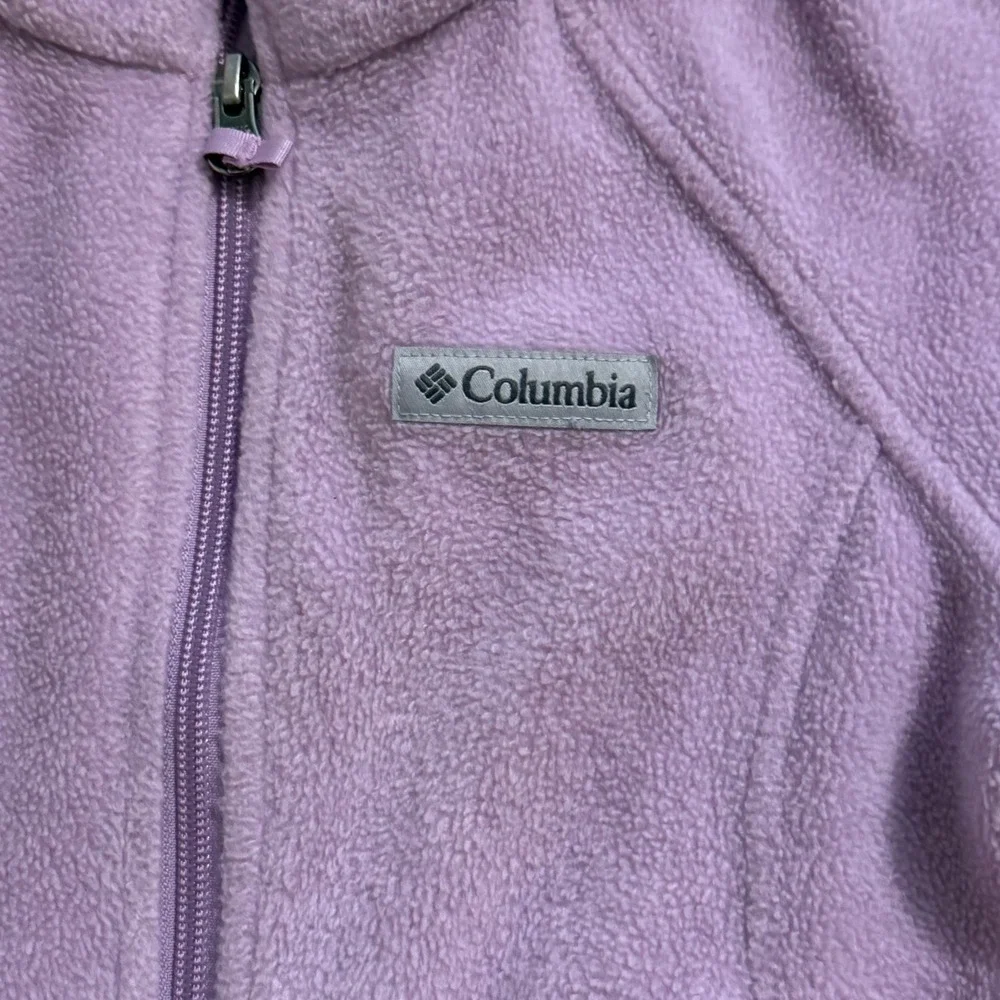 Columbia Girls Benton Springs Fleece Jacket Lavender Purple Full Zip XS 6/6X